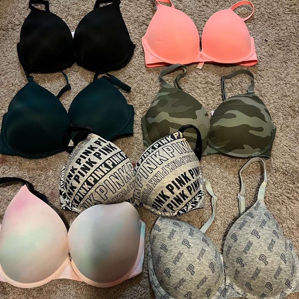 Pink bras